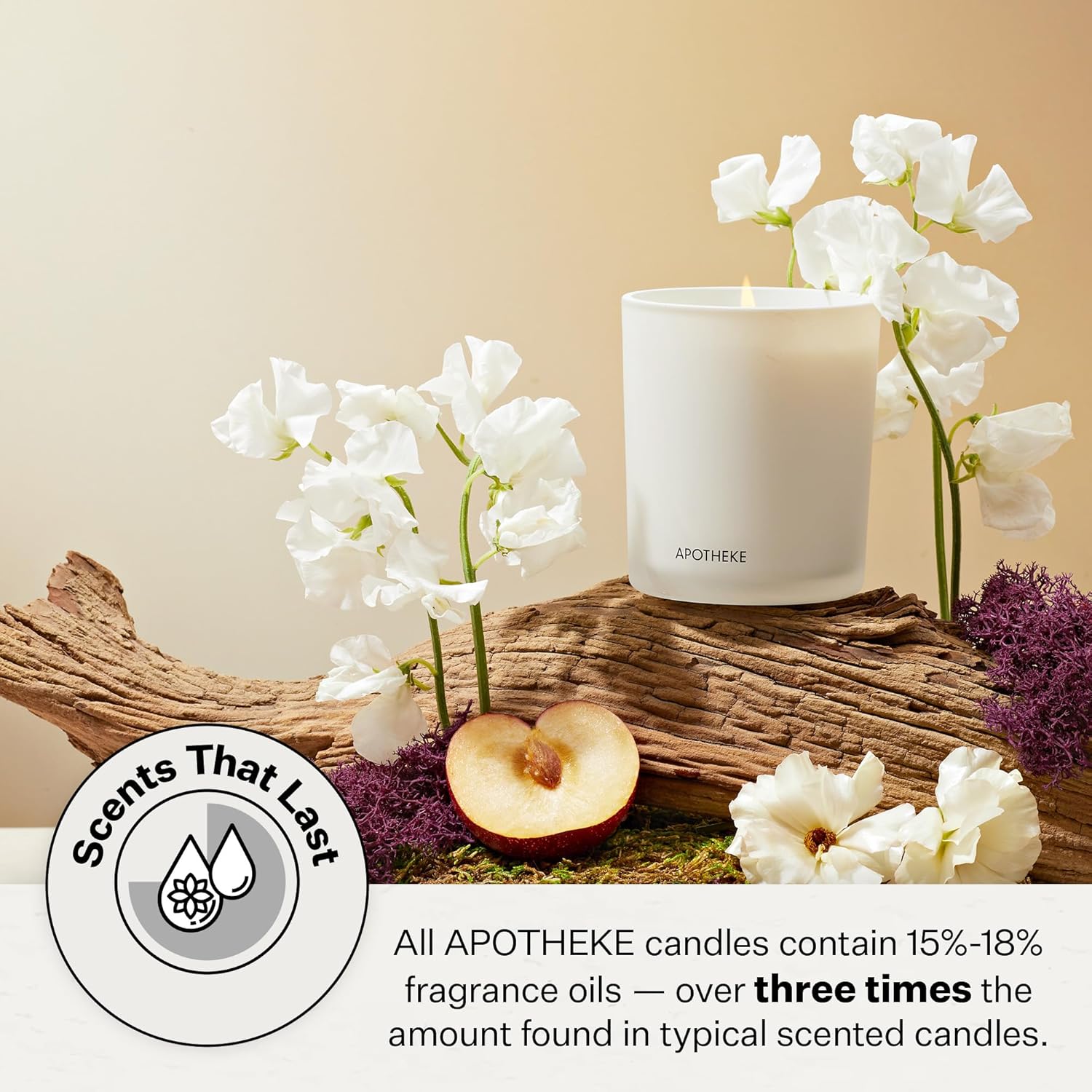 APOTHEKE 3-Wick Earl Grey Bitters Candle 26 oz