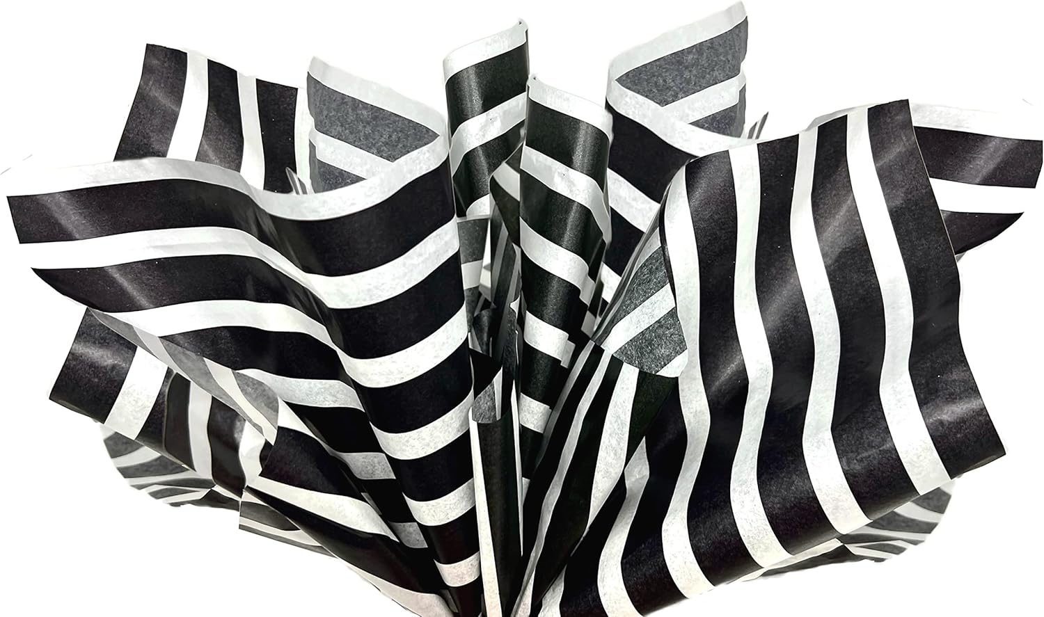 Flexicore Packaging Black Striped Gift Wrap Tissue Paper