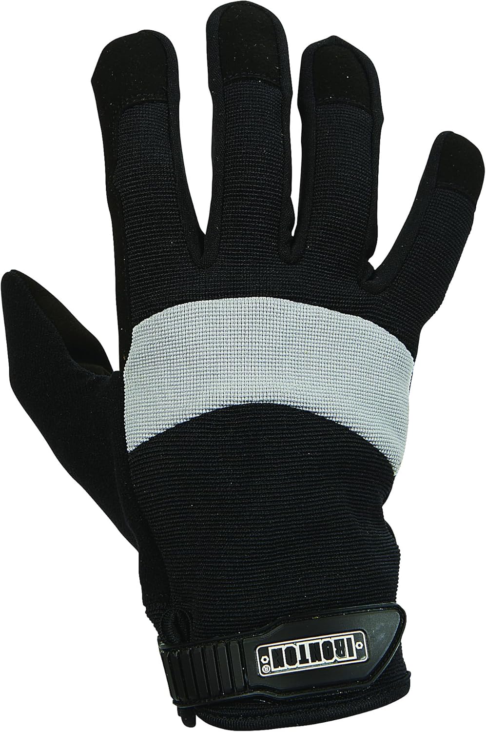Ironton Mens Work Gloves 2 Pairs Black Gray Medium