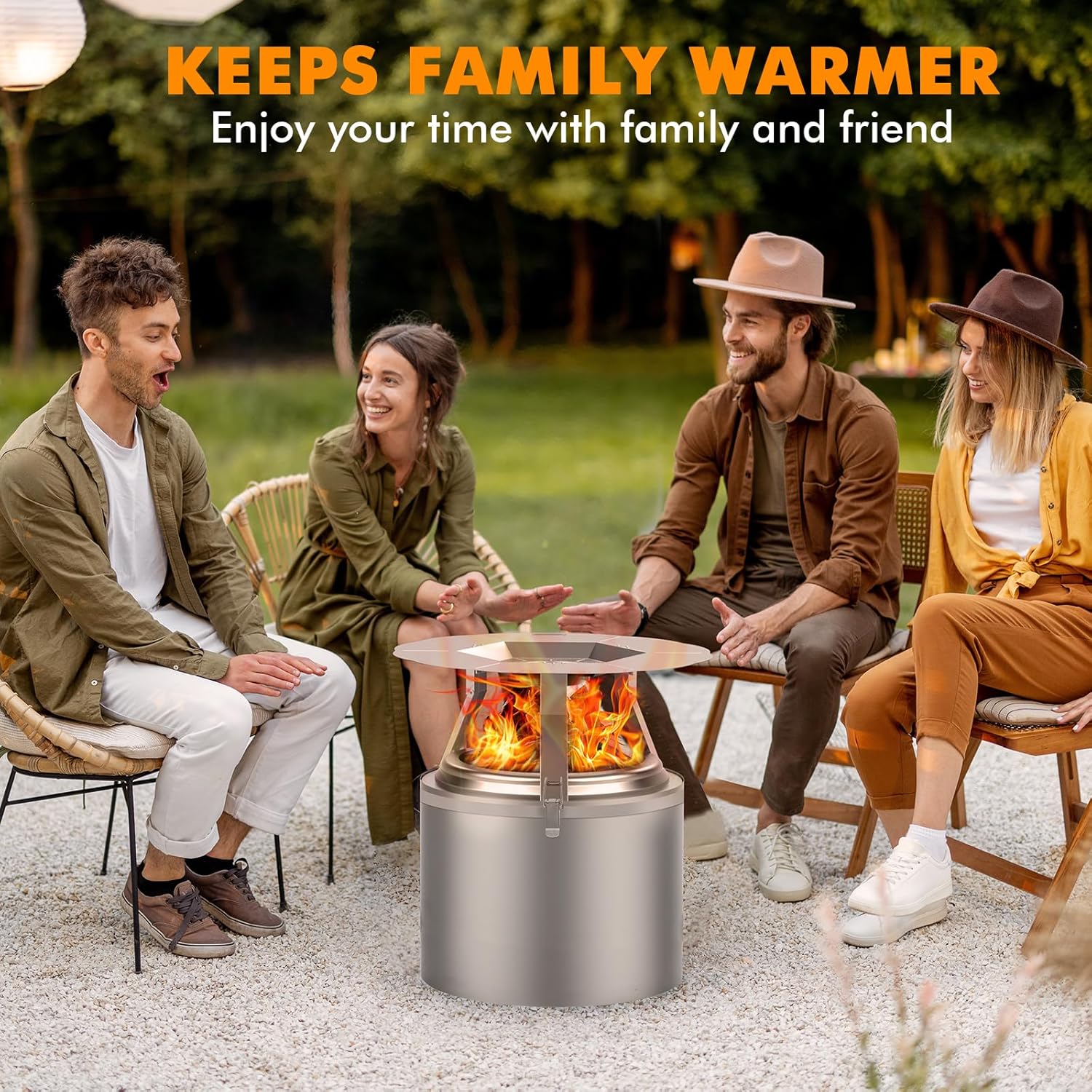 Dirza Heat Deflector for Solo Stove Yukon 27 Fire Pit