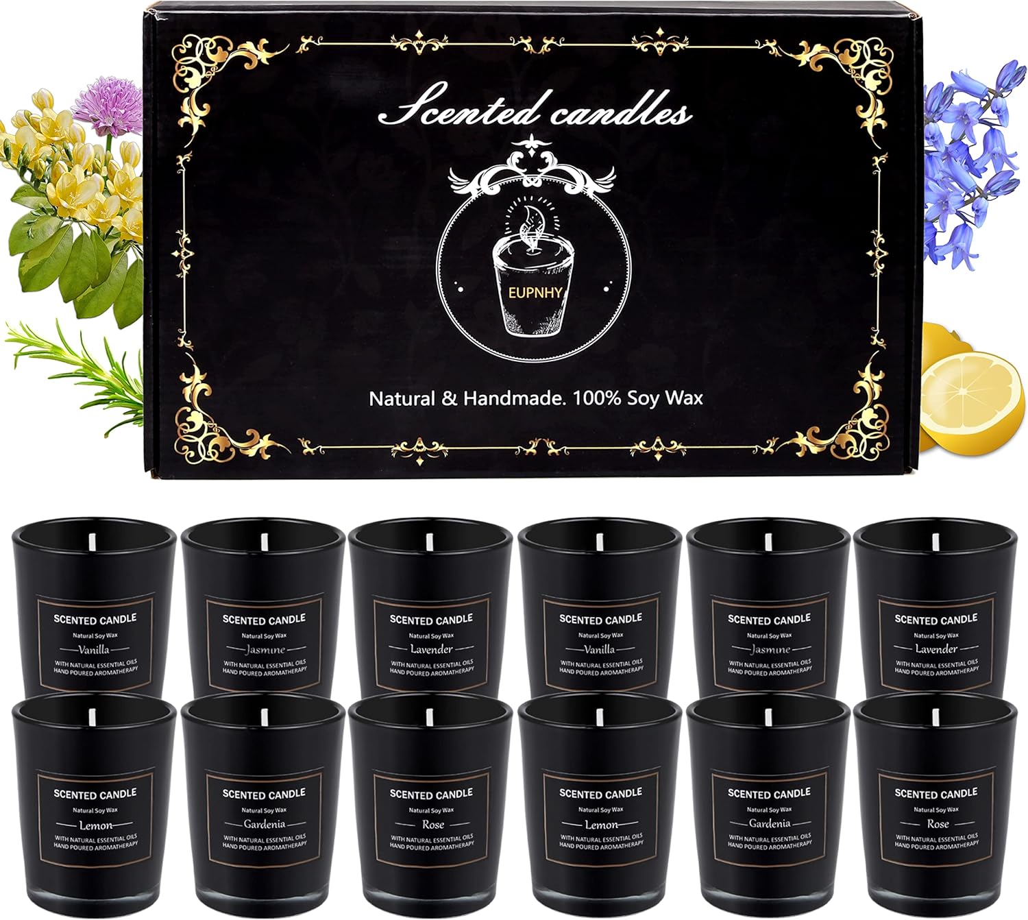 12 Pack Scented Candles Gift Set for Women