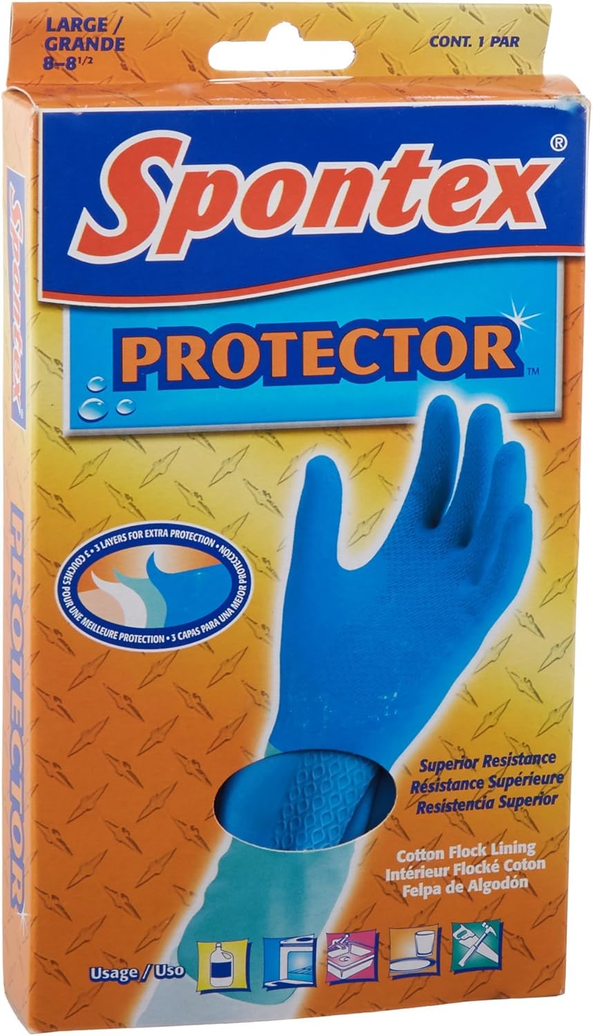 Lehigh Spontex 11953 Large Blue Nonslip Glove