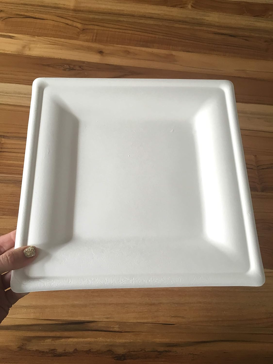 Susty Party 10-Inch Compostable Square Plates 50 Count