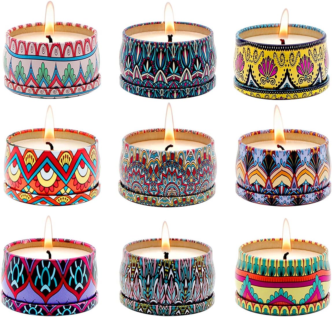 Hilayun 9 Pack Scented Candles Gift Set