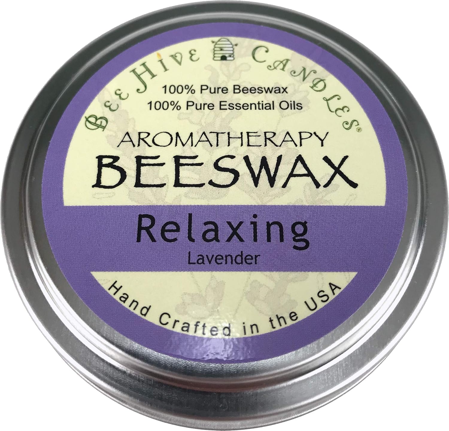 Relaxing Aromatherapy Beeswax Travel Tin 6oz