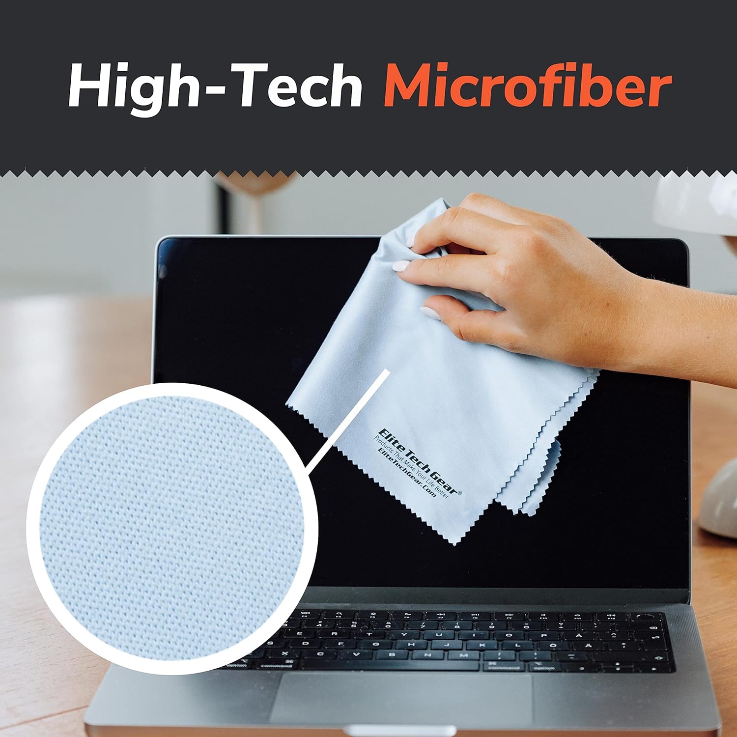 Elite Tech Gear 4 Pack Microfiber Cloth Set