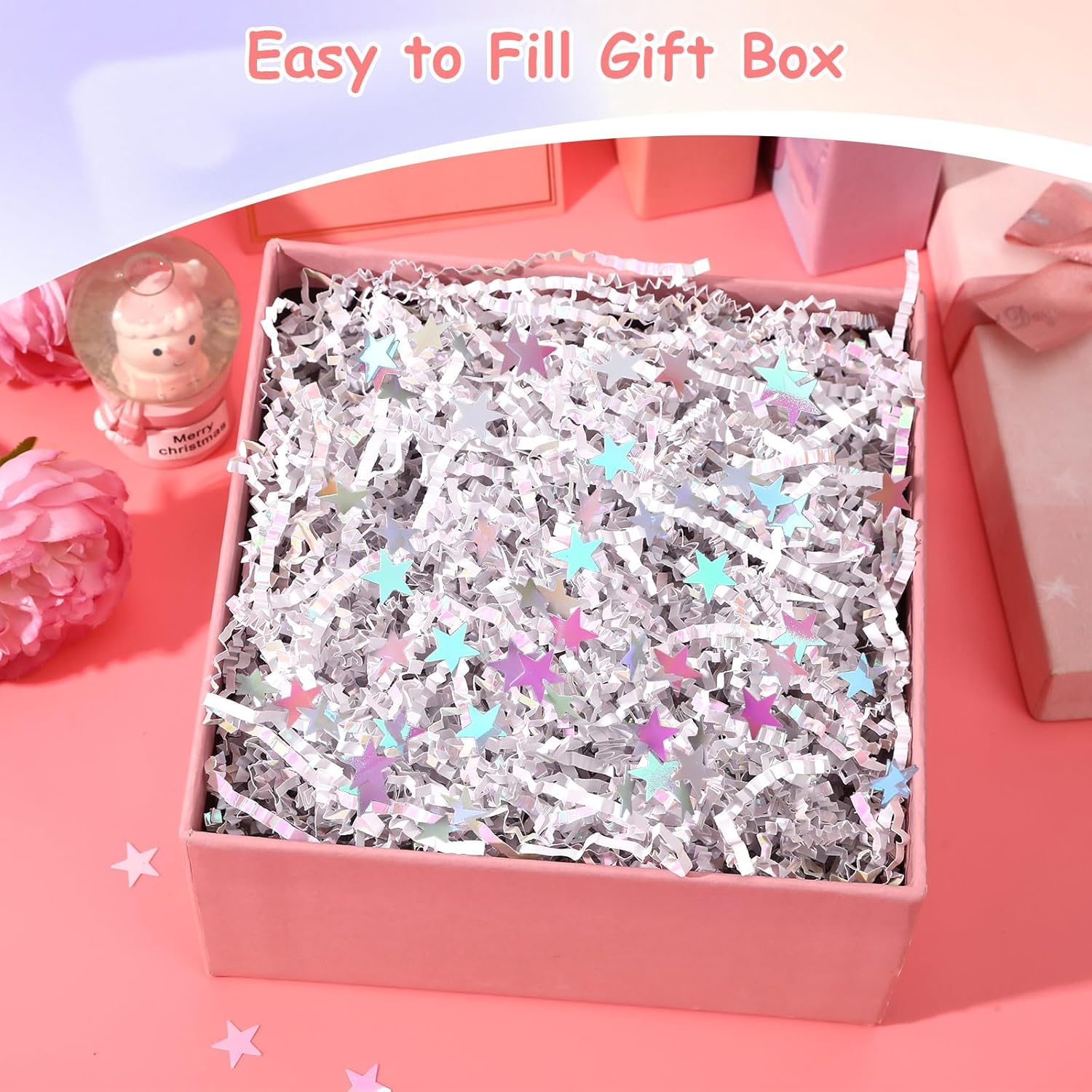 Jansun Diamond White Crinkle Paper Filler Set