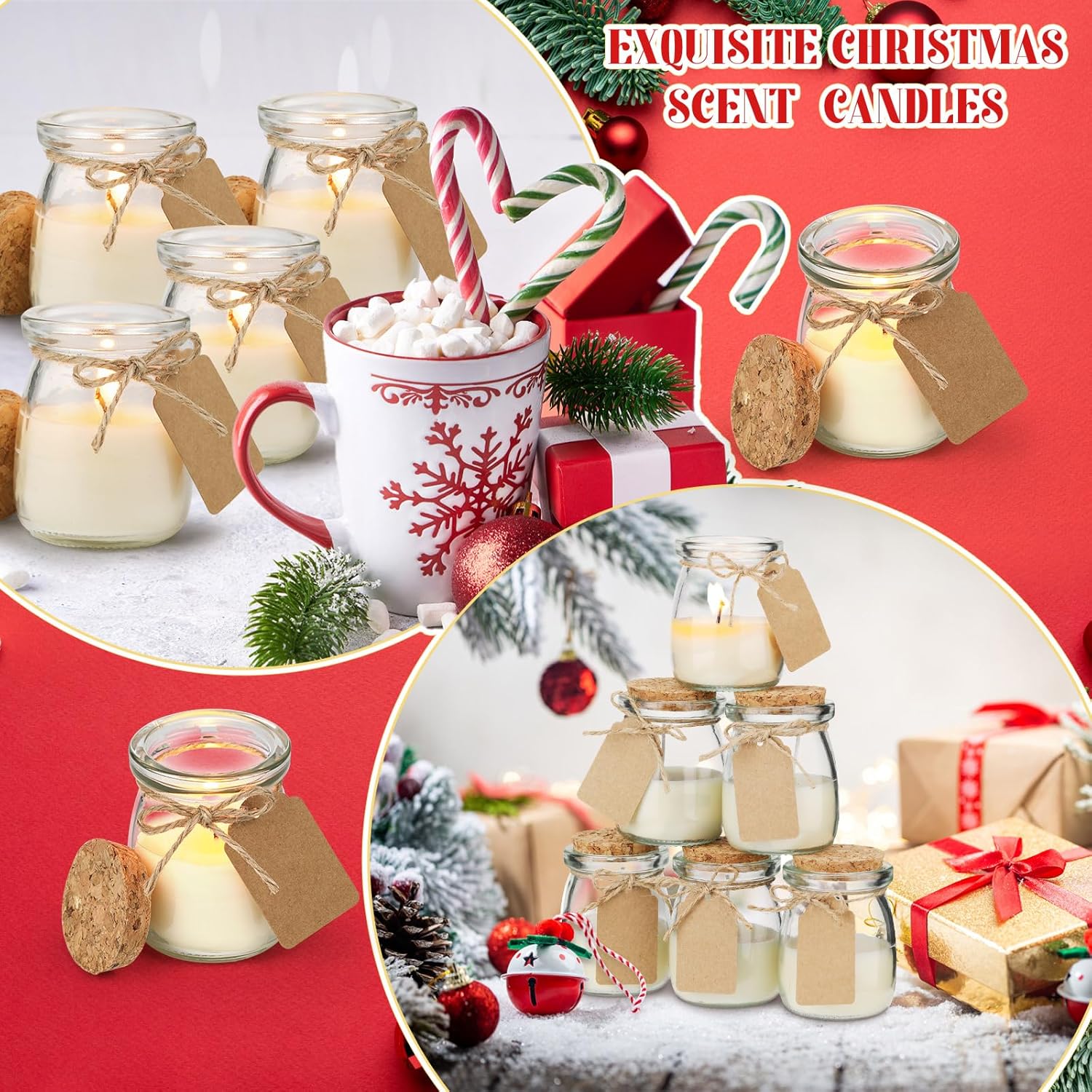 MTLEE 24 Pcs Scented Candle Gift Set