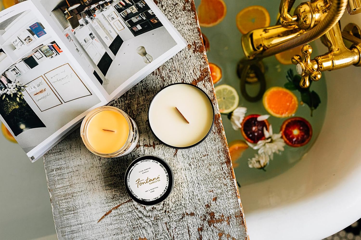 Fontana Celebration Birthday Candle - 9oz Natural Scented Candle