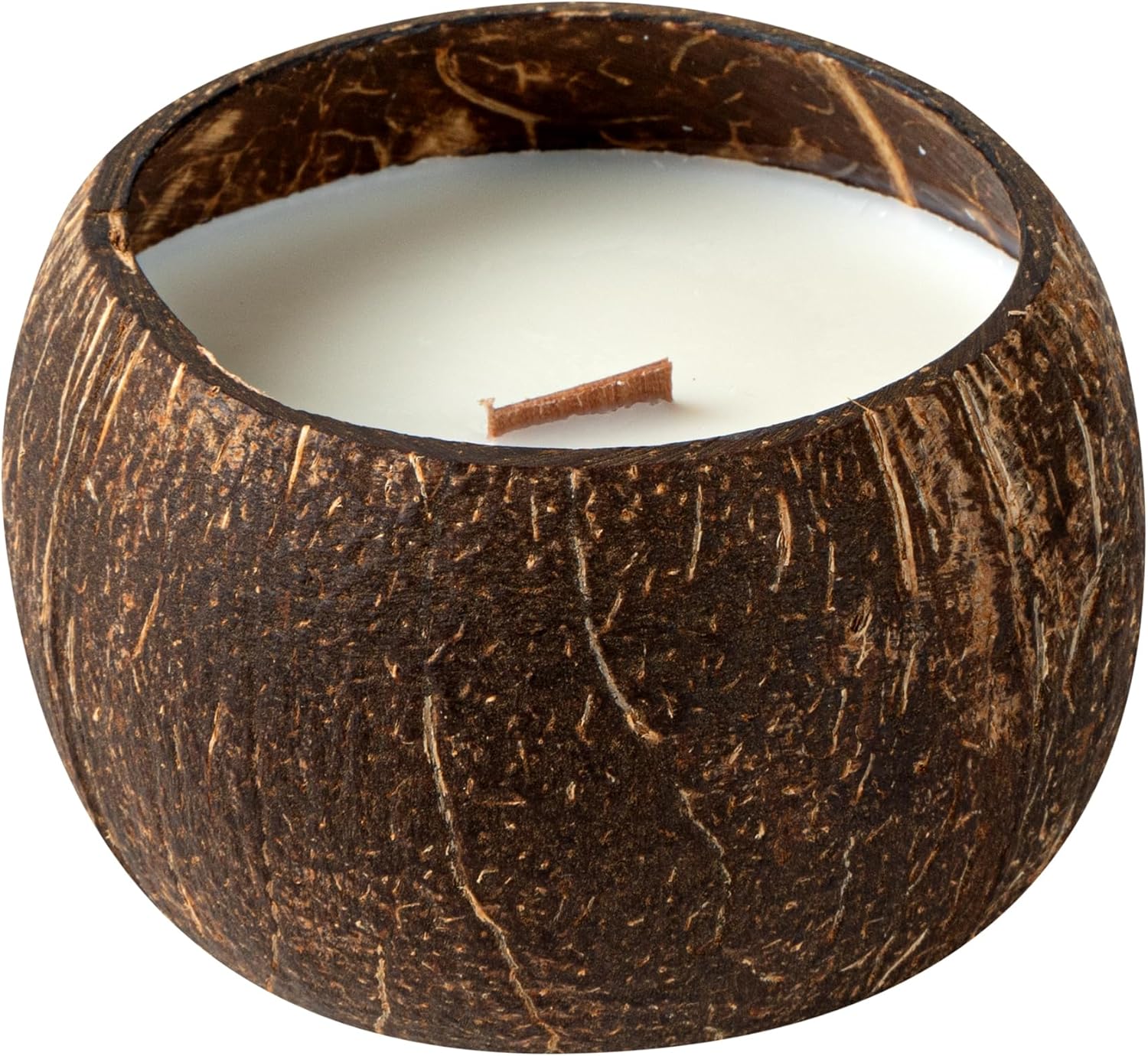 Restaurantware Coconut Shell Candle Vanilla Scented
