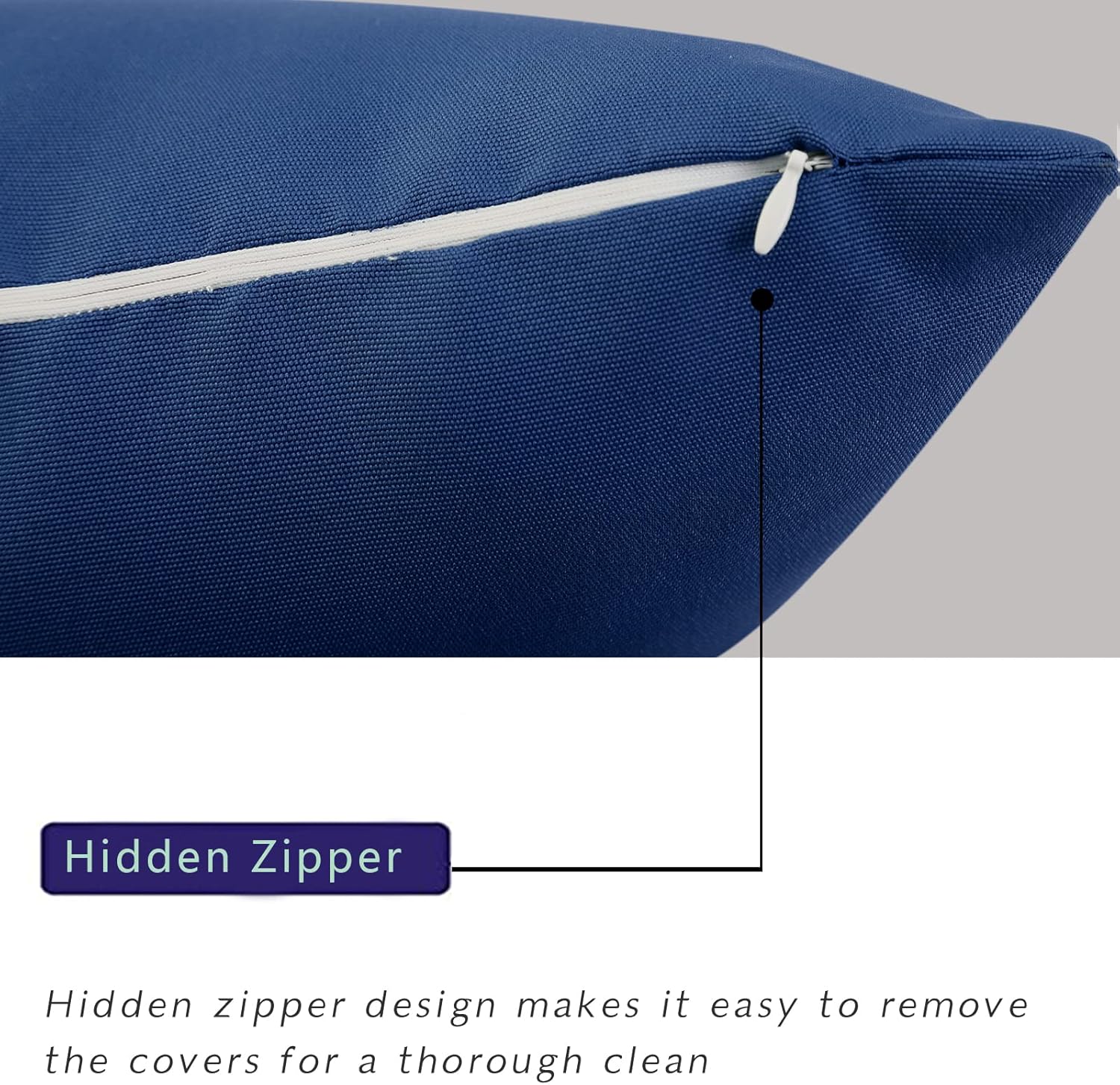 idee-home Outdoor Pillows Set of 2 Waterproof 18x18 inch