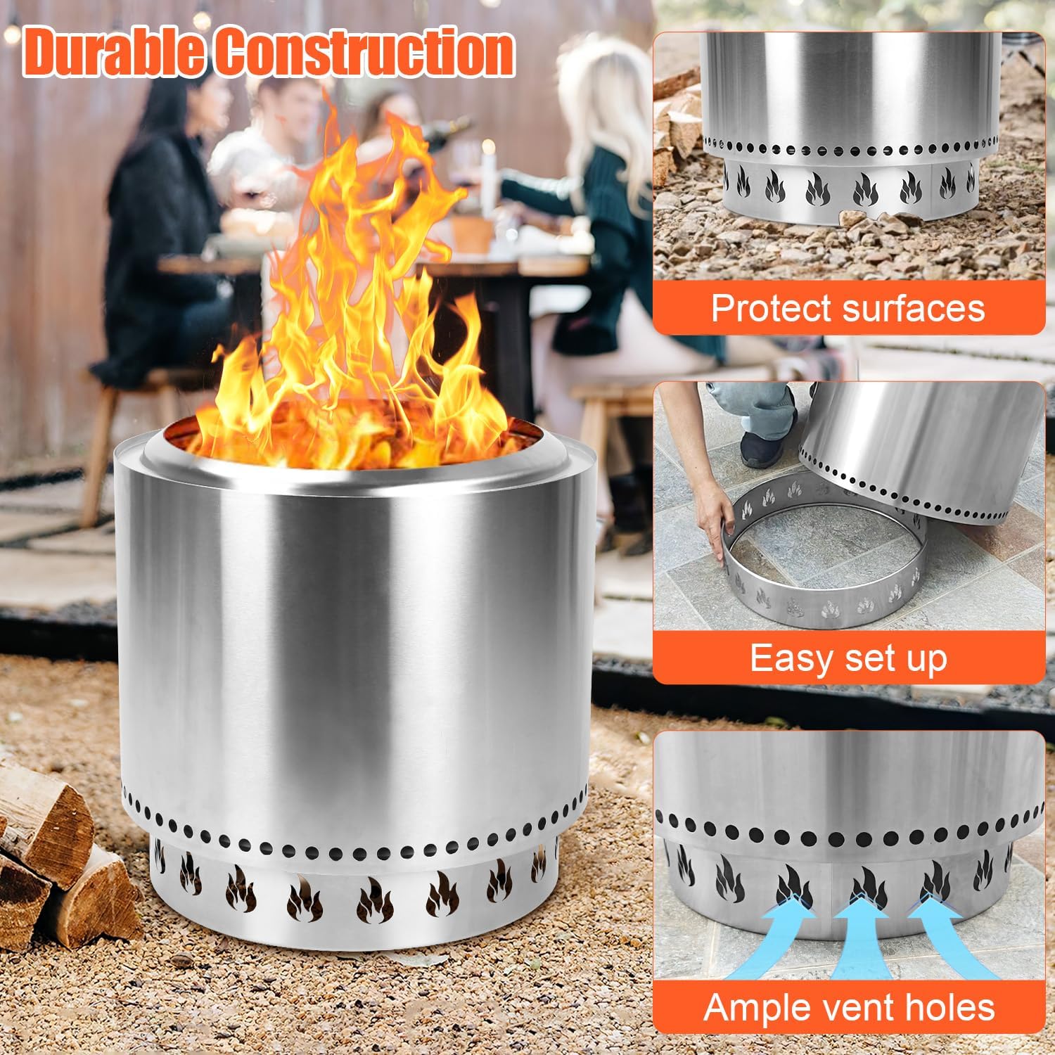 Fire Pit Lid and Stand for Solo Stove Bonfire 20