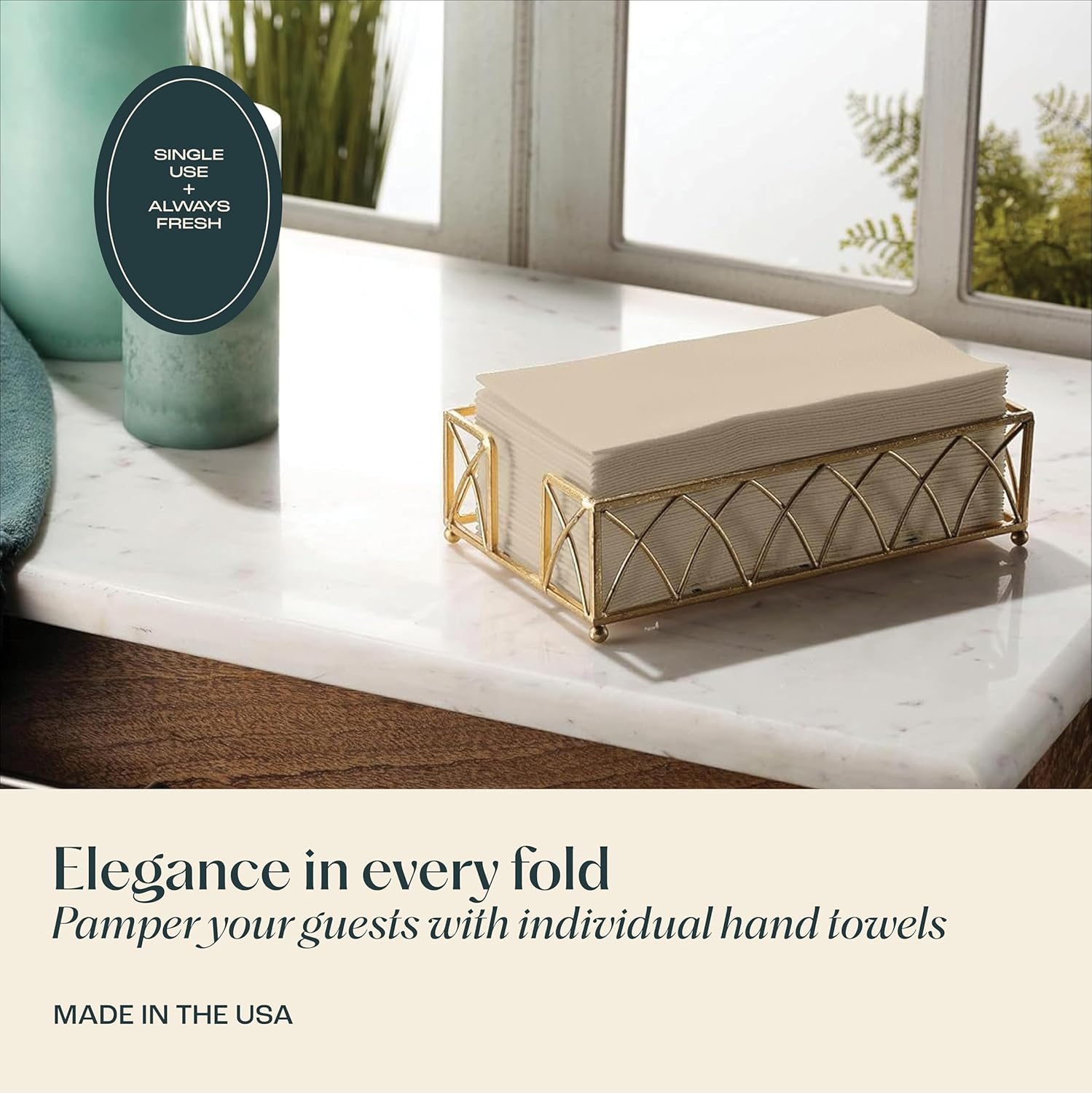 50 Pack Disposable Linen-Feel Napkins 12x17 Inches
