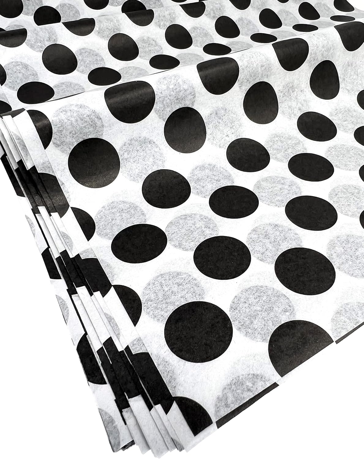 Flexicore Packaging Black Polka Dot Tissue Wrap 15x20