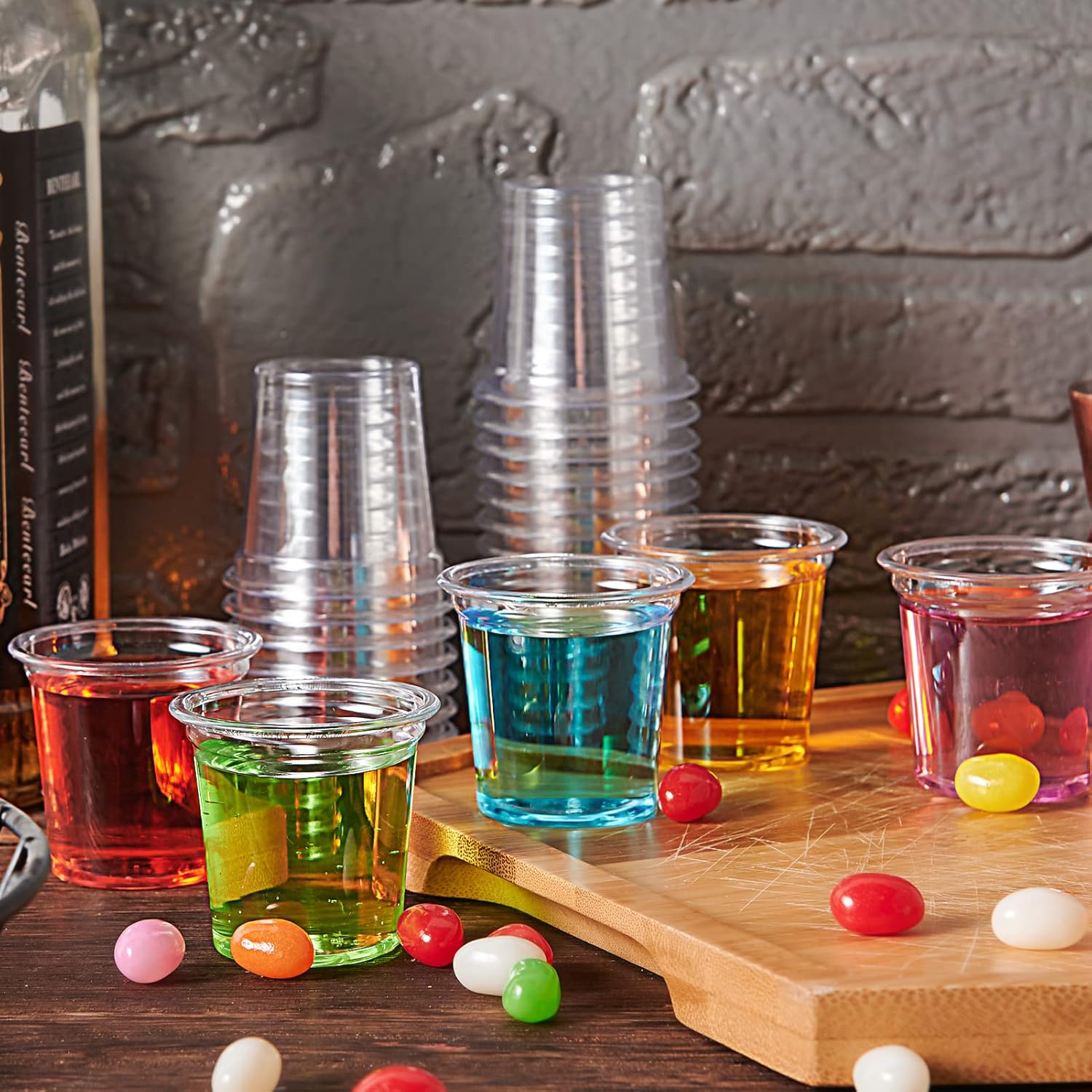 Lilymicky 500 Pack 1 Ounce Clear Shot Glasses