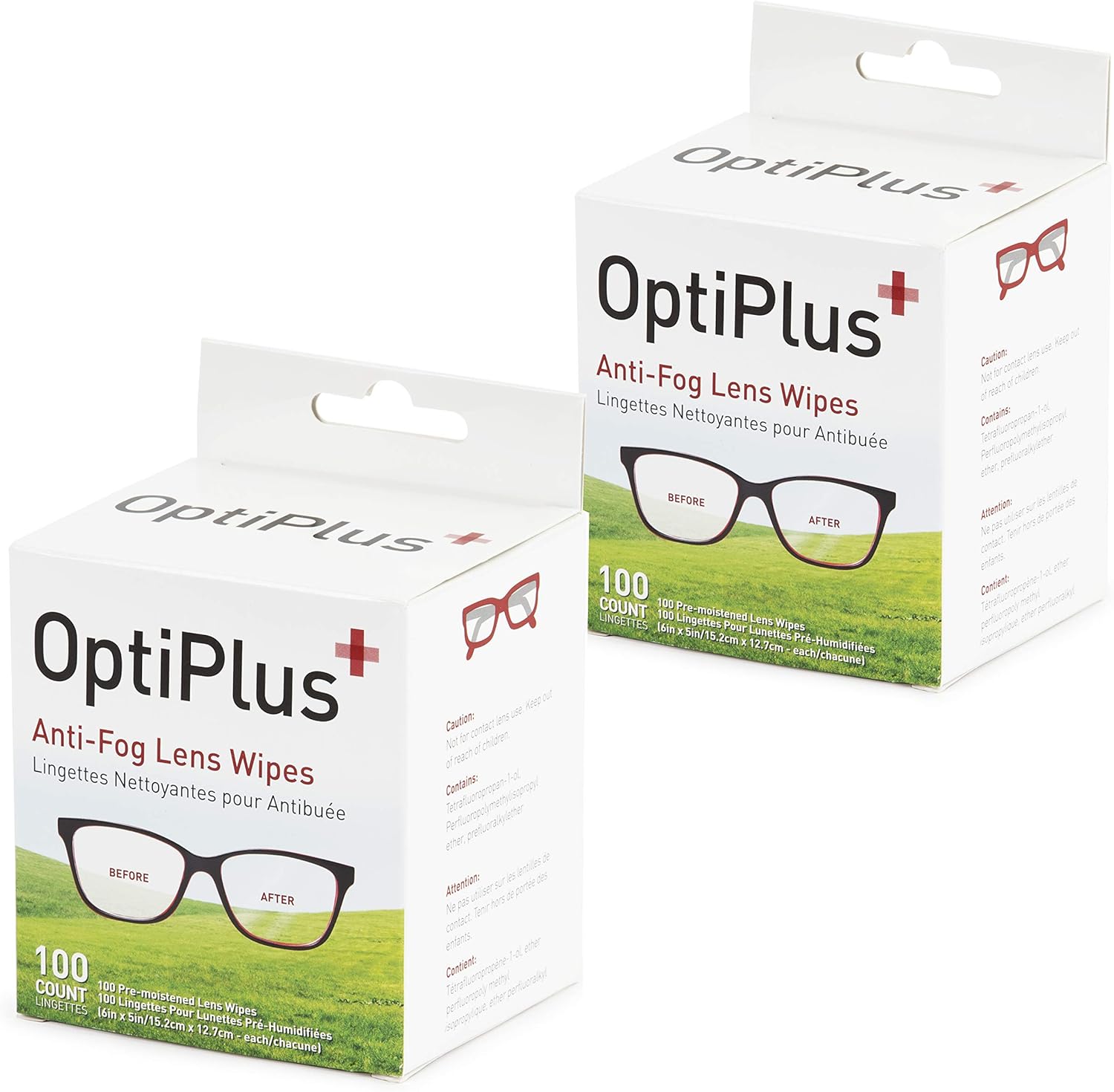 OptiPlus Anti-Fog Lens Wipes - Quick Dry Scratch Free