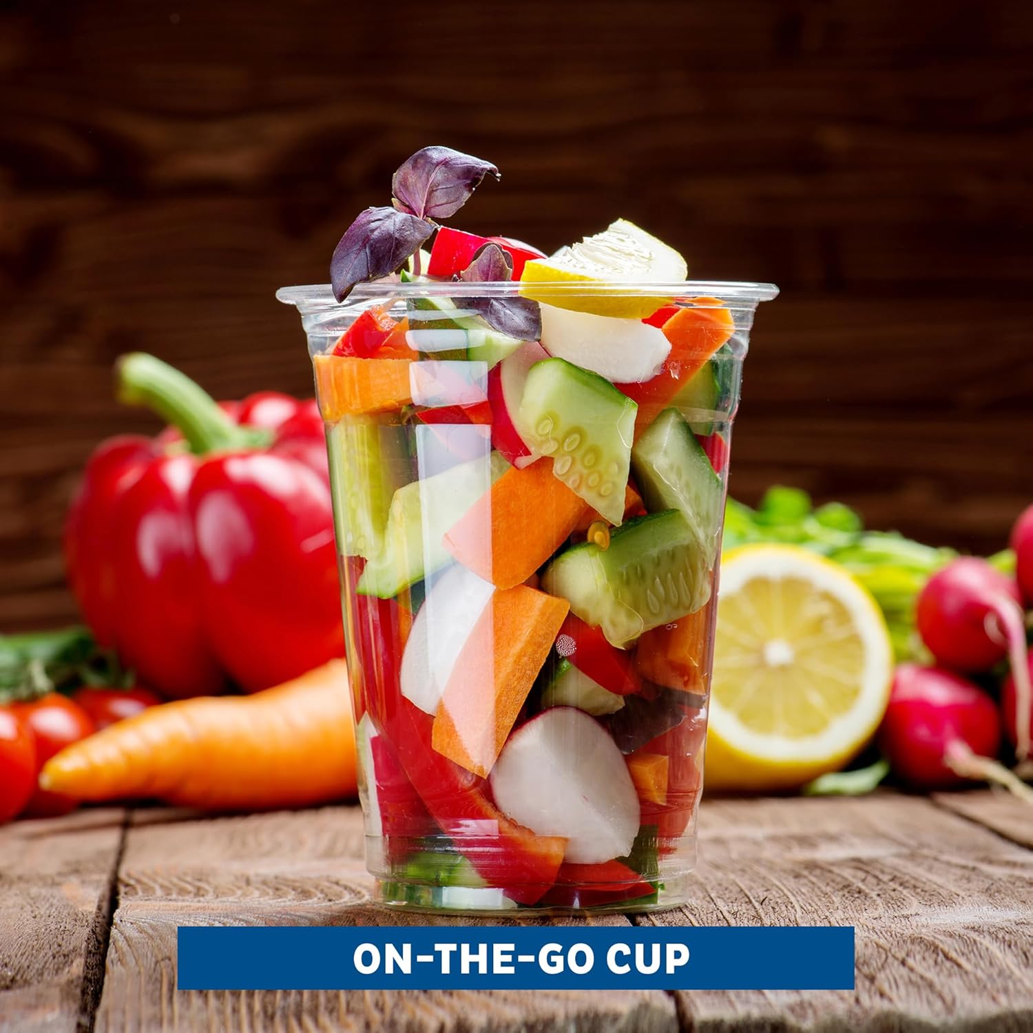 Freshware 16 Oz Clear Disposable Cups 100 Count