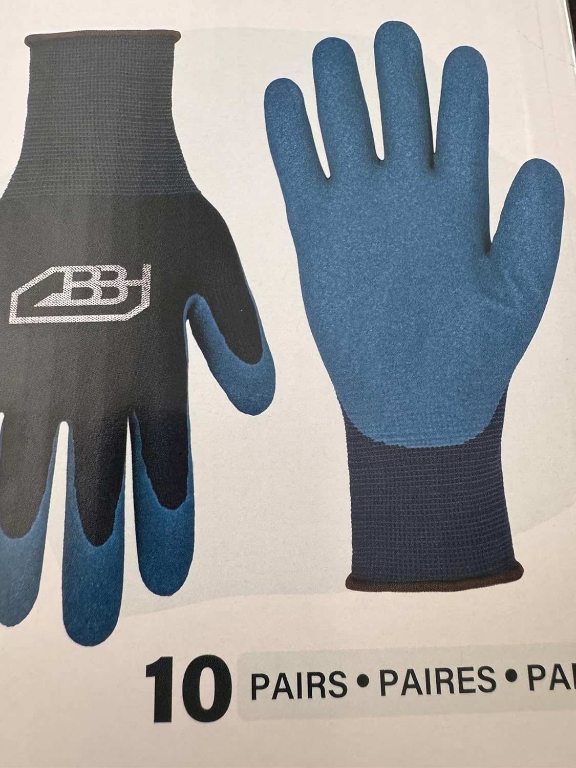 Heavy Duty Latex Coated Gloves 10 Pack XL