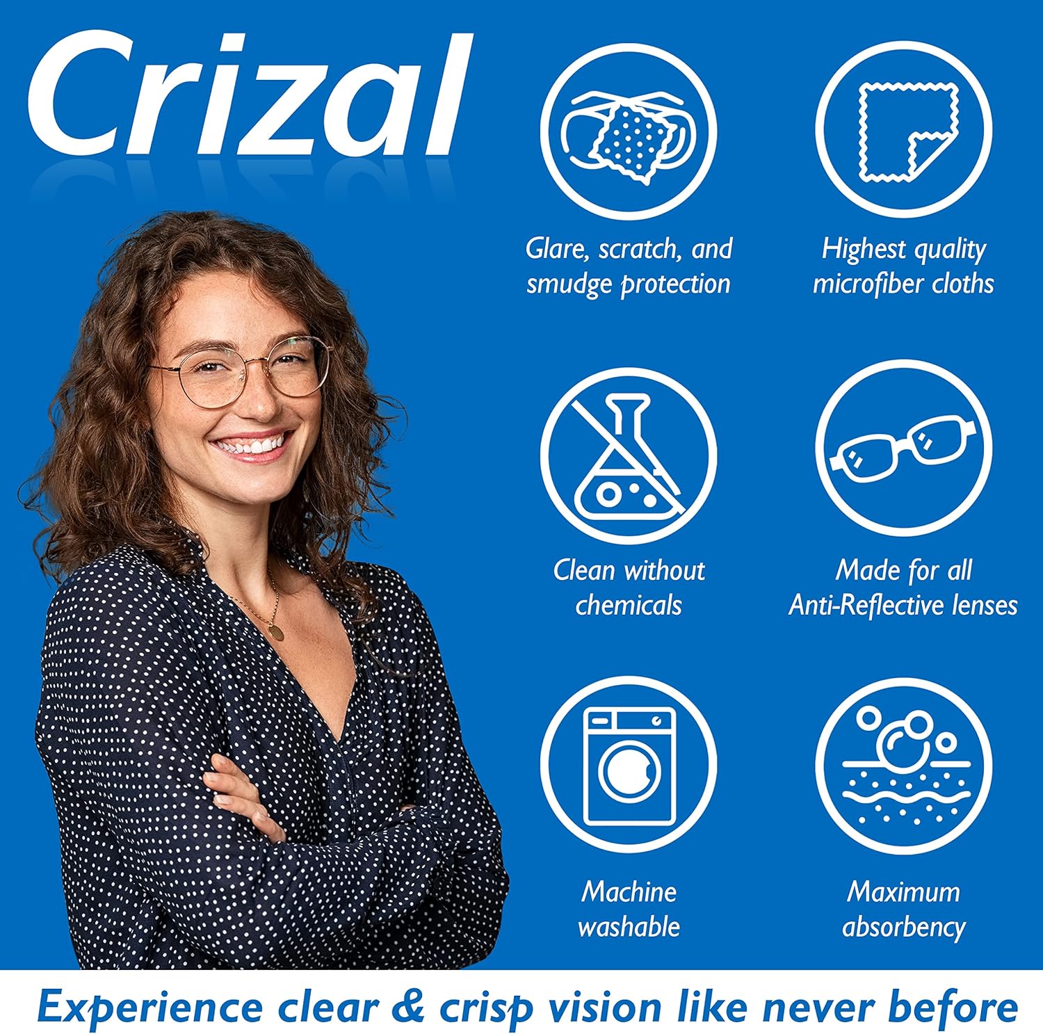 Crizal Lens Cleaner Kit 2oz Spray Microfiber Cloth 3pk