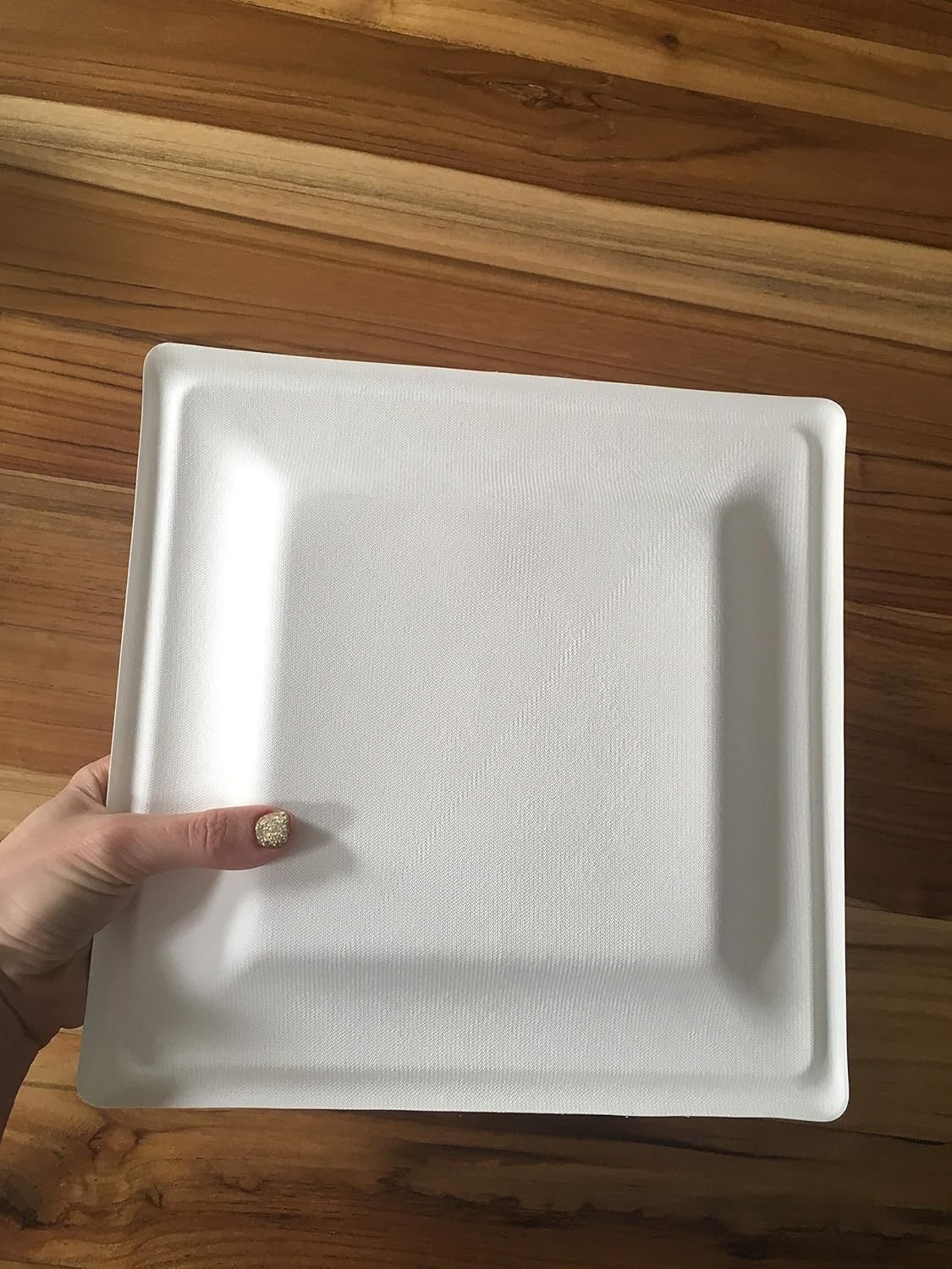 Susty Party 10-Inch Compostable Square Plates 50 Count