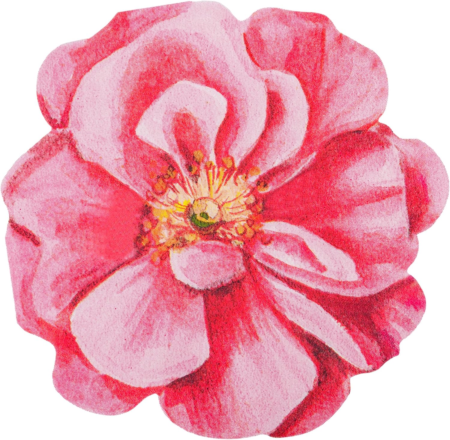 100Pcs Pink Flower Shaped Disposable Napkins for Parties and Events
