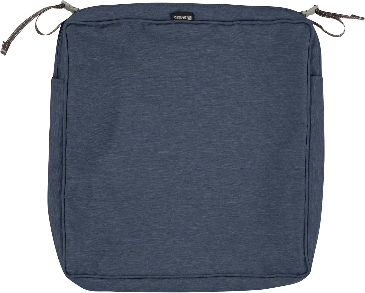 Classic Accessories Water-Resistant 19x19x3 Inch Square Seat Cushion Cover