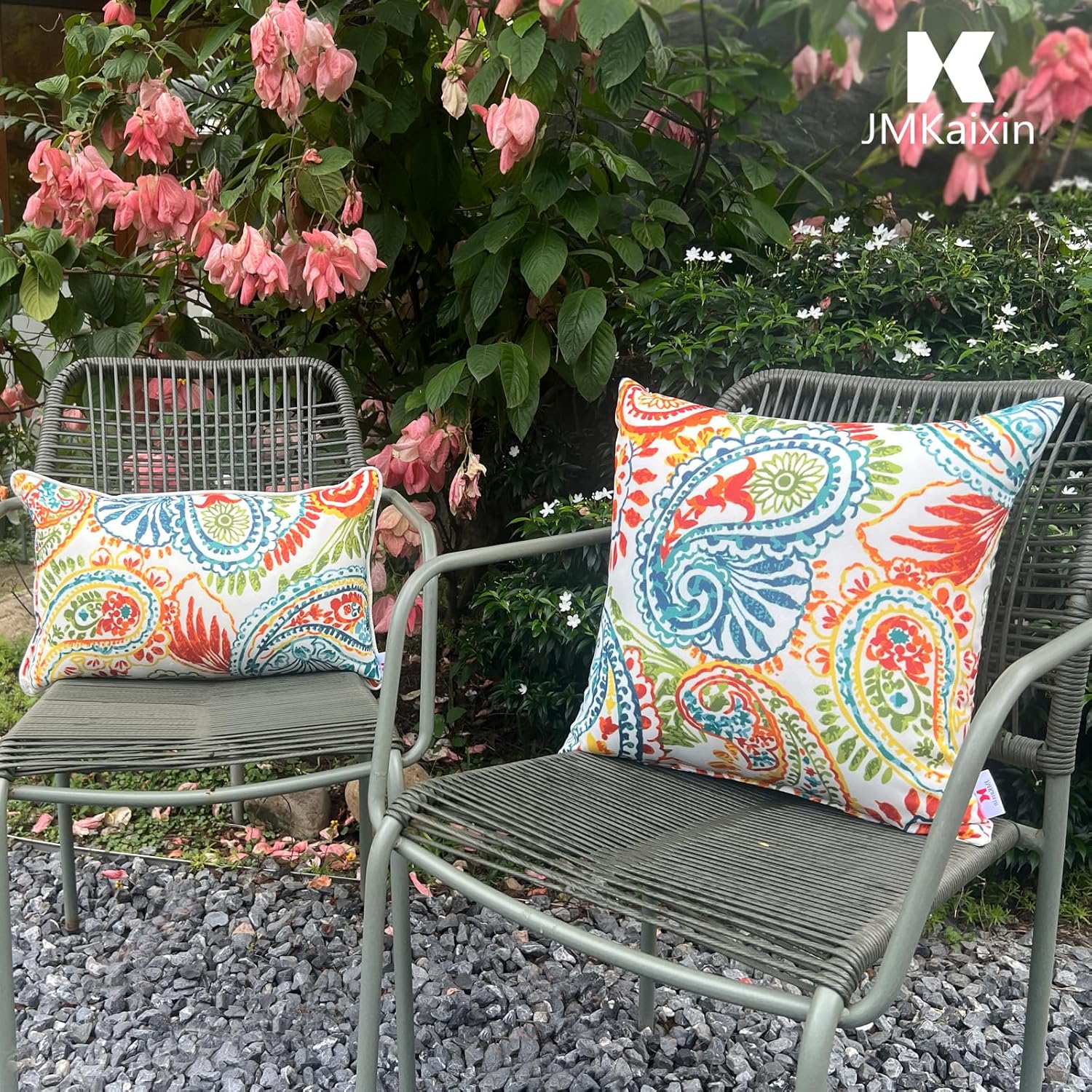 JMKaixin Waterproof Decorative Throw Pillows Pack of 2