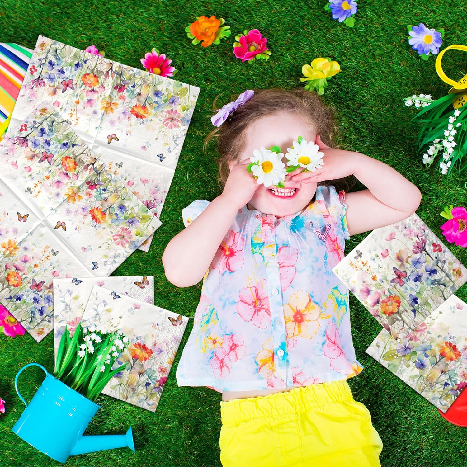 Wildflower Themed Party Napkins 40PCS