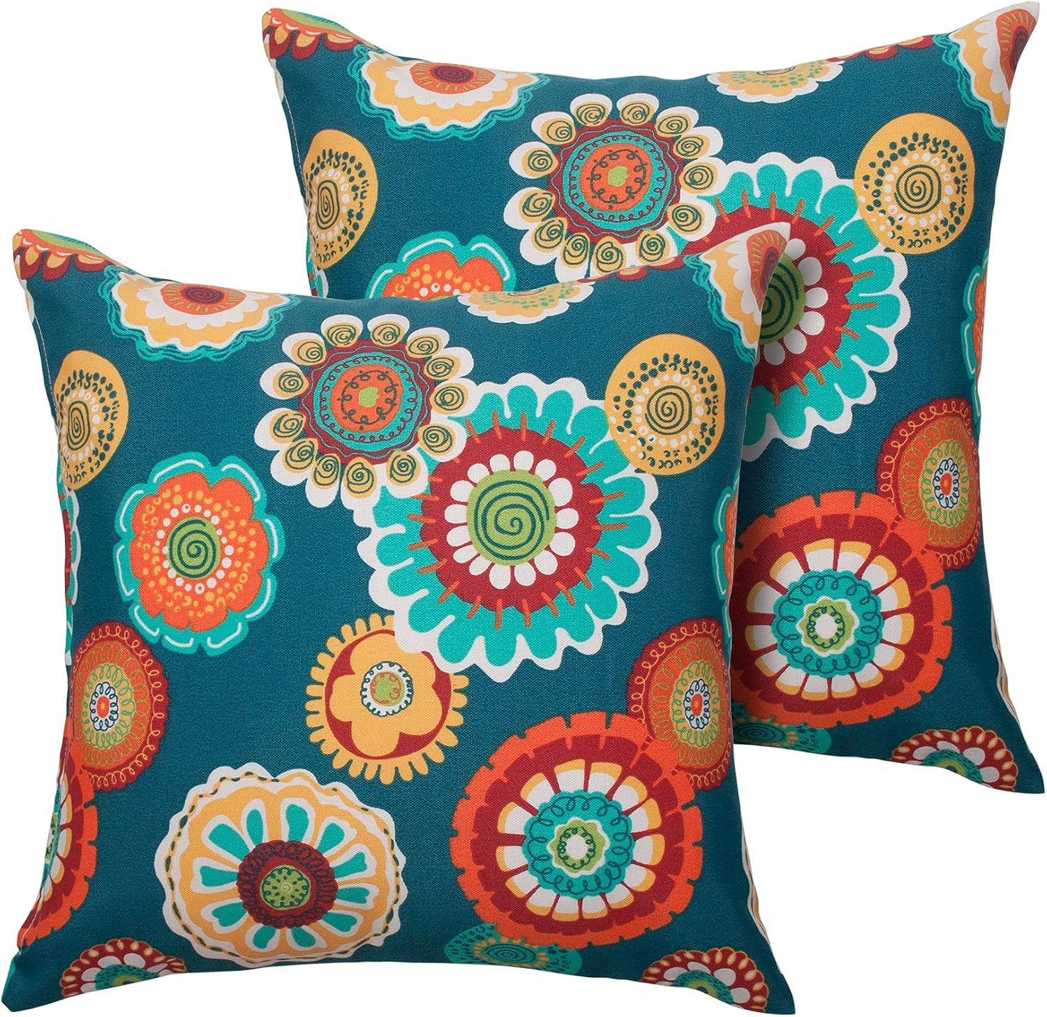 Magpie Fabrics Pack of 2 Waterproof Throw Pillow with Insert 18x18 Inch