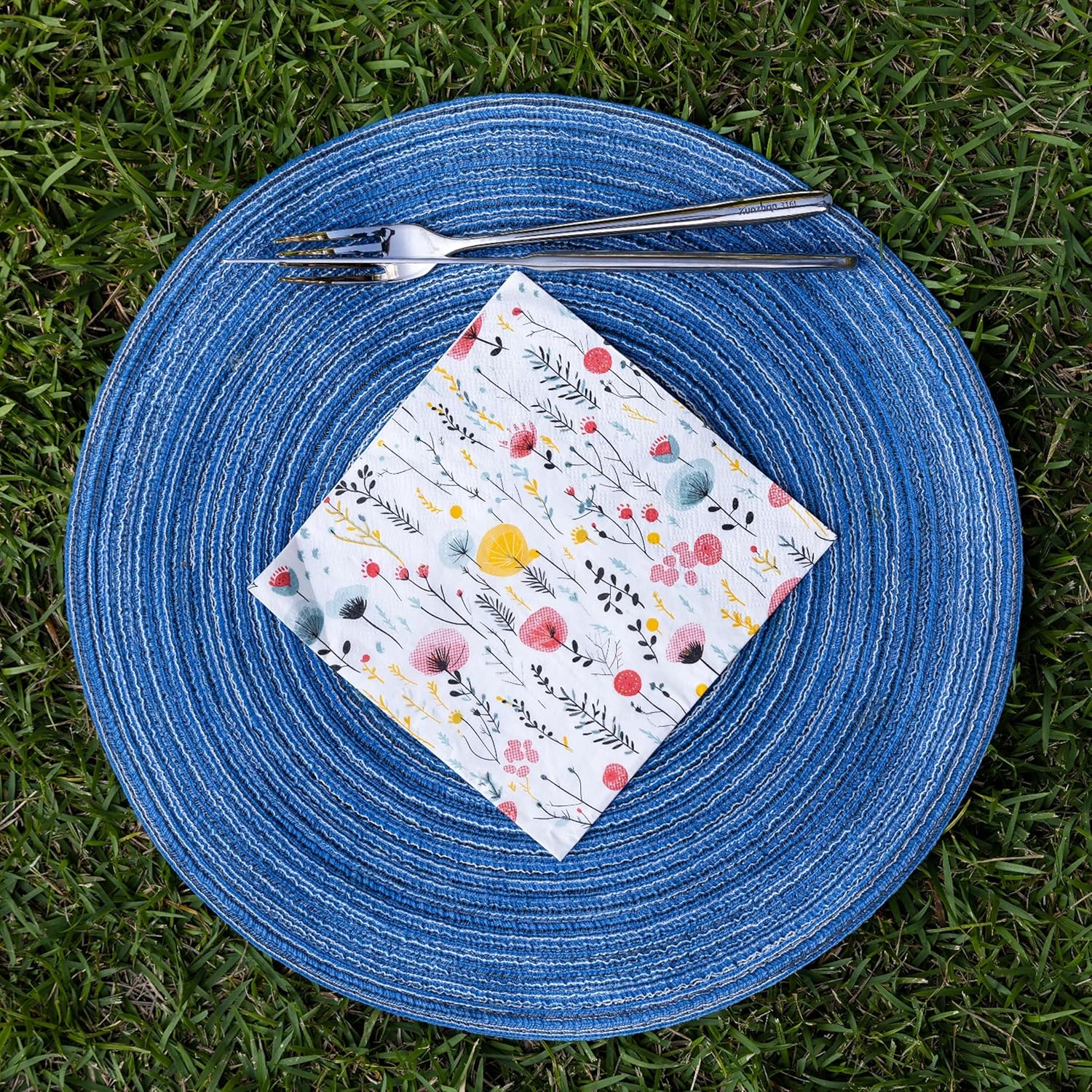20 pcs Premium 3-Ply Floral Paper Napkins